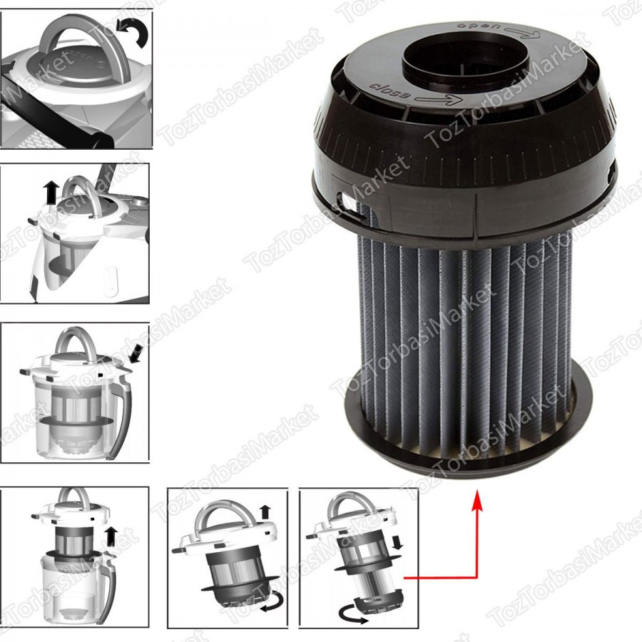 Bosch & Siemens Silindirik Hepa Filtre - HF077