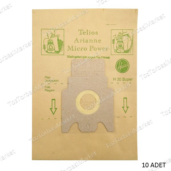 HOOVER TELIOS KAĞIT 10 LU TOZ TORBASI - FS10088