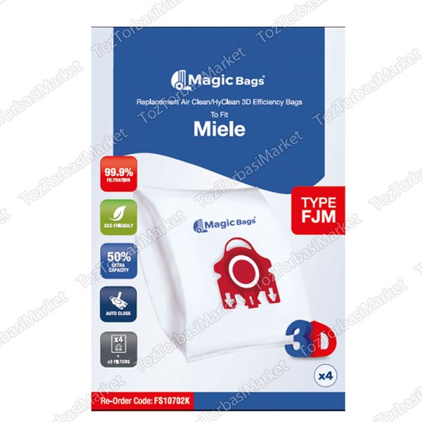MAGİCBAGS MİELE 5 Katlı 4lü Kutu + 1 Filtre - FS10702K