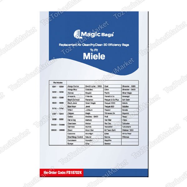 MAGİCBAGS MİELE 5 Katlı 4lü Kutu + 1 Filtre - FS10702K