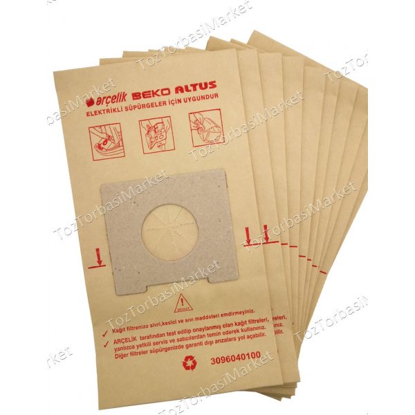 ARÇELİK TT 550 & C 460 KAĞIT 5 Lİ TOZ TORBASI - FS10069