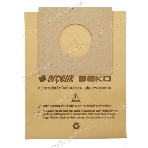 ARÇELİK TT 660 KAĞIT 5 Lİ TOZ TORBASI - FS10071