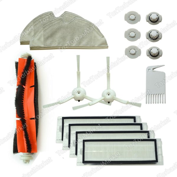 Roborock S5 Robot Süpürge Fırça Filtre ve Mop Seti - AKS92